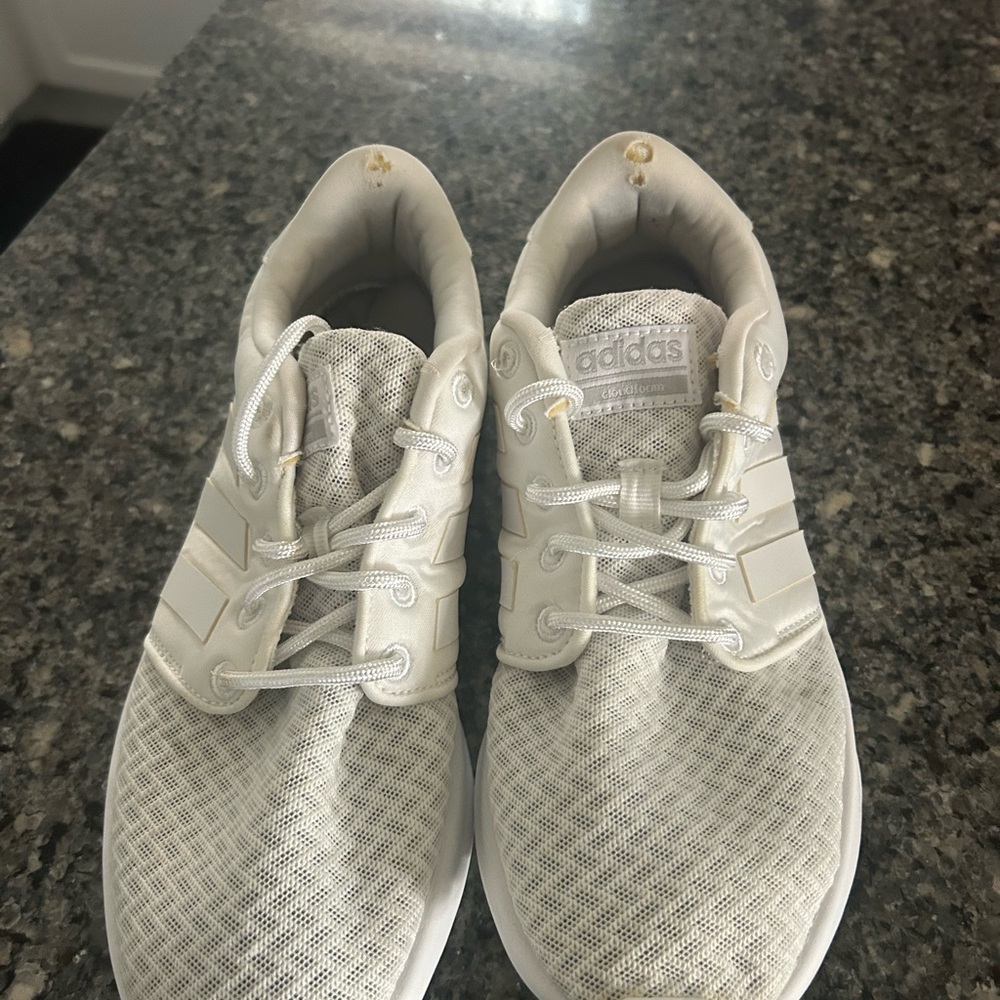 Adidas Cloudfoam White Athletic Shoes - Picture 4 of 4
